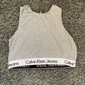 Calvin Klein cropped top.